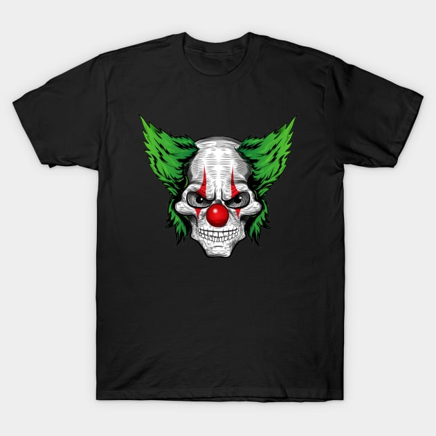 Very scary evil clown T-Shirt by pickledpossums